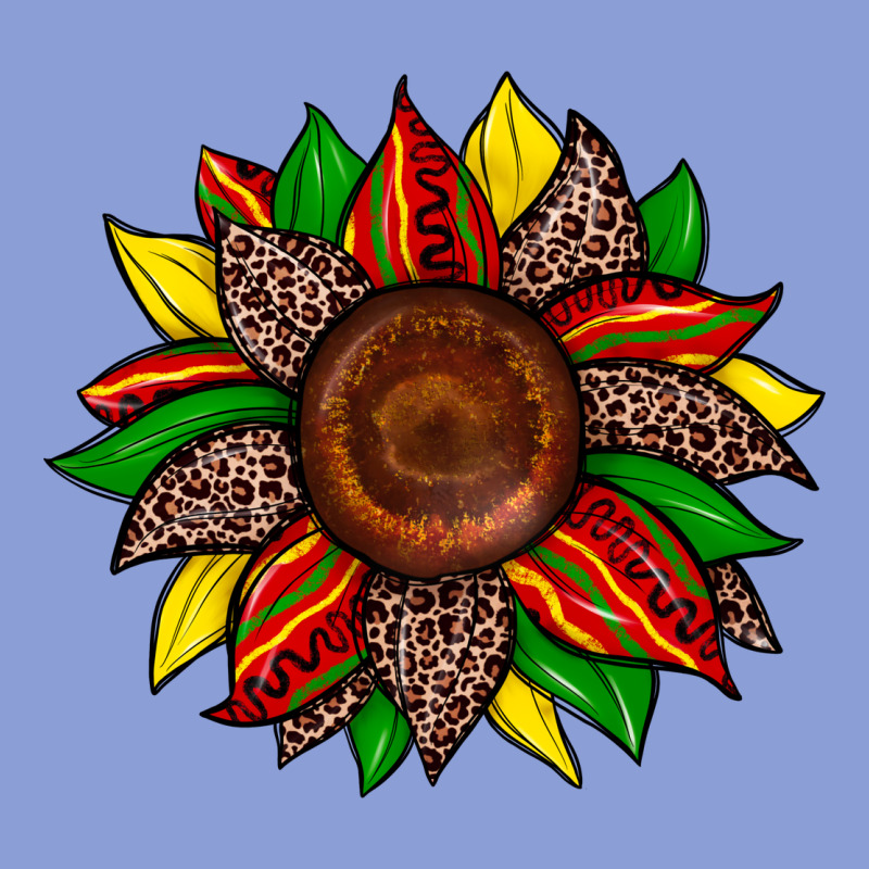 Juneteenth Leopard Sunflower Long Sleeve Tee by Zillion Design Studio | Teevron