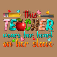 This Teacher Wears Her Heart On Her Sleeve Long Sleeve Tee | Teevron
