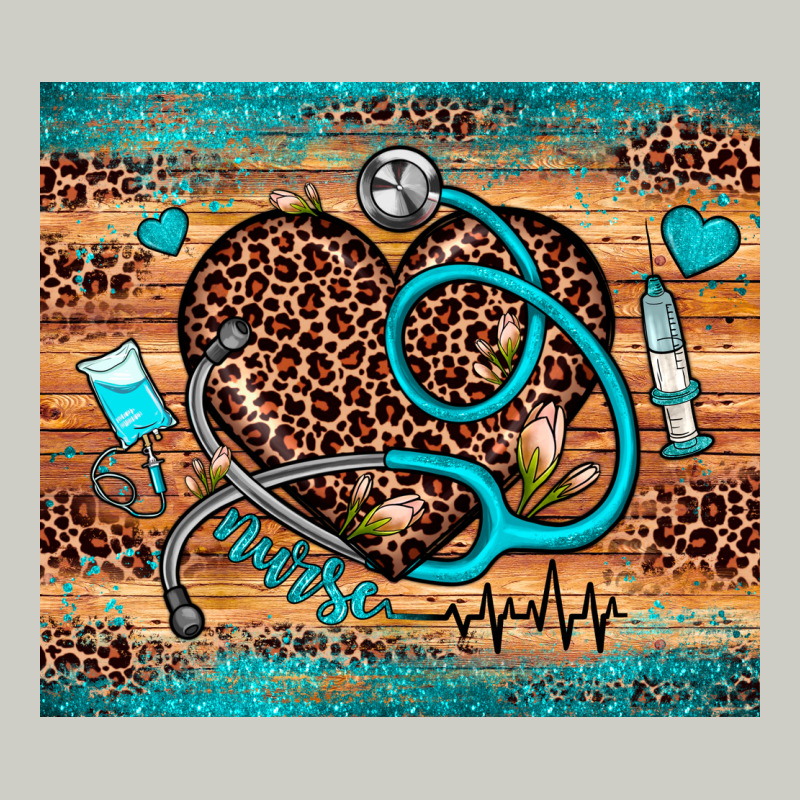 Nurse Leopard Heart Heavyweight Hoodie by JahusDesignShop | Teevron