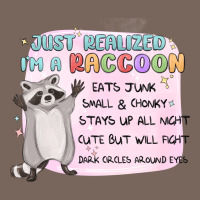 Just Realized Im A Raccoon Premium Hoodie | Teevron