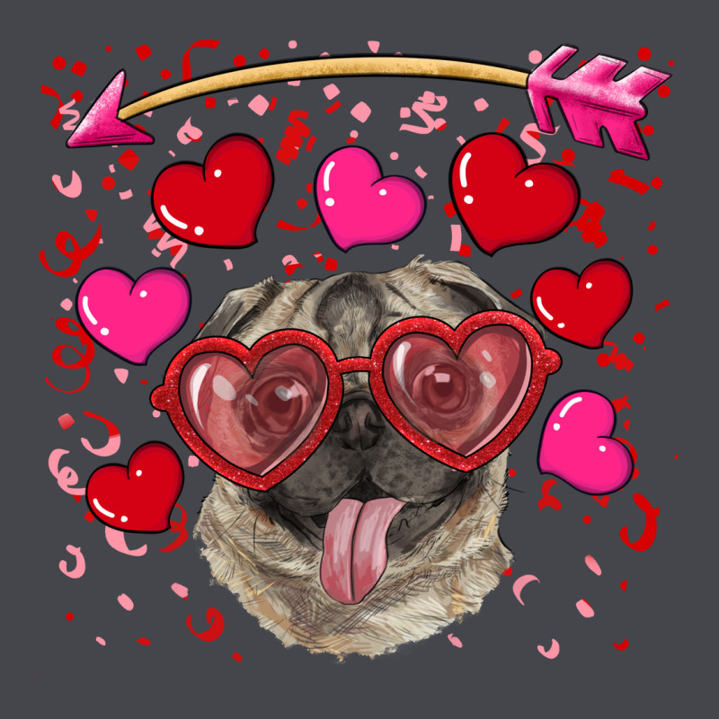 Valentine's Day  Pug Long Sleeve Tee by RanaPortraitStore | Teevron