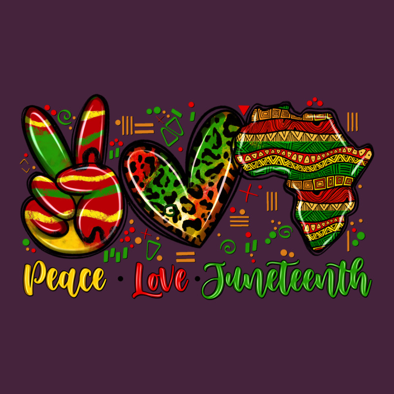Peace Love Juneteenth Long Sleeve Tee by Zillion Design Studio | Teevron