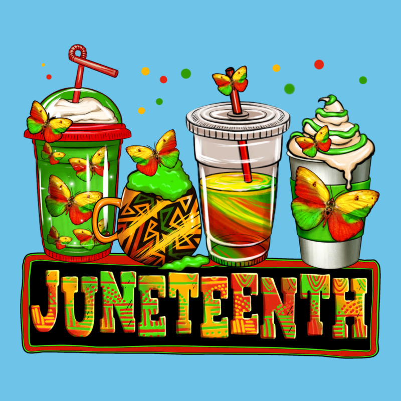 Juneteenth Afro Coffee Cups Premium Sweatshirt by Jasminsmagicworld | Teevron