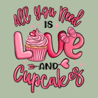 All You Need Is Love And Cupcakes Valentines Day Urban Heavy Tee | Teevron