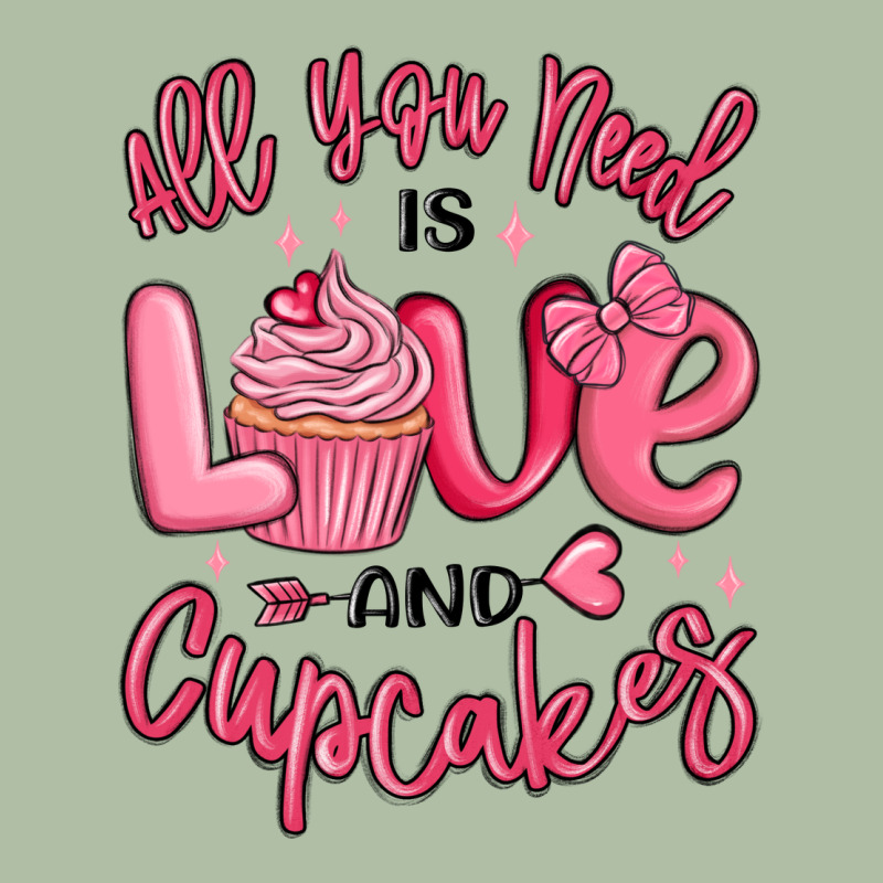 All You Need Is Love And Cupcakes Valentines Day Urban Heavy Tee by MaliasSmallBusiness | Teevron