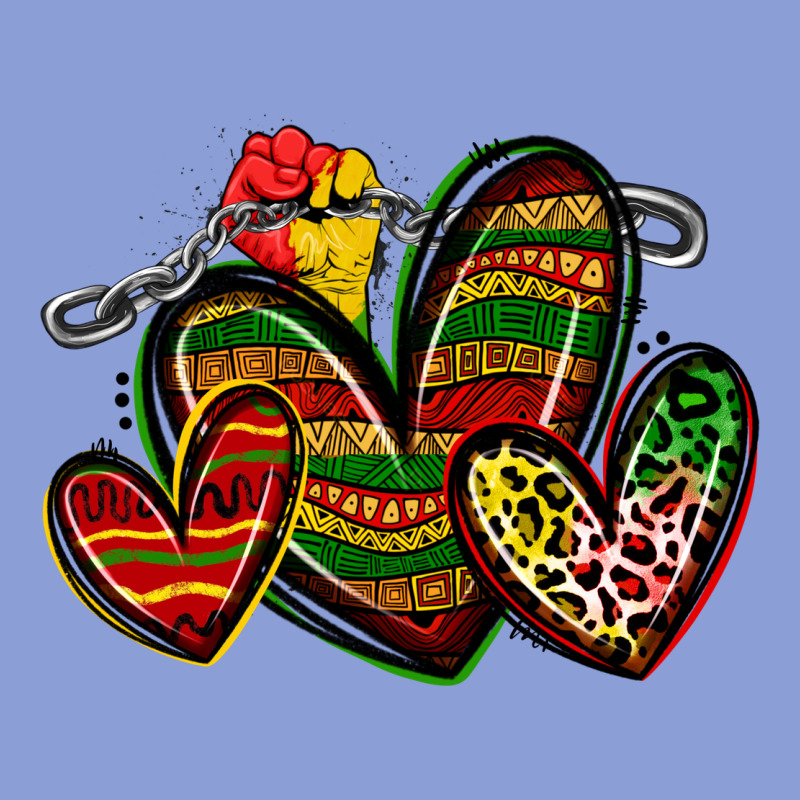 Juneteenth Hearts Long Sleeve Tee by Zillion Design Studio | Teevron