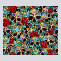 Sugar Skulls Roses Tumbler 3 Zipper Hoodie | Teevron