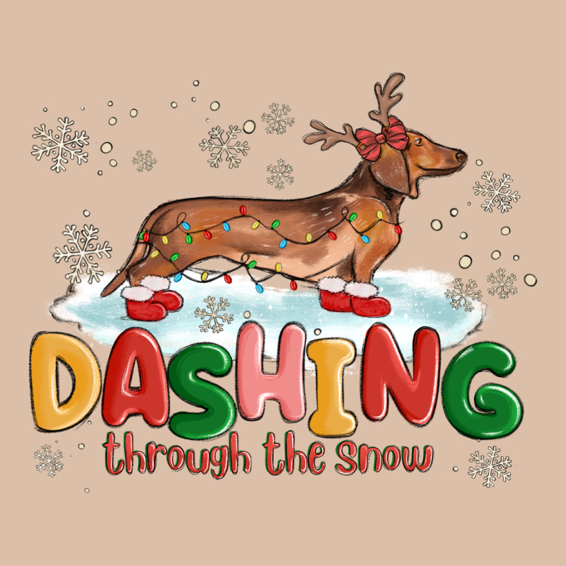 Dachshund Through The Snow Urban Heavy Tee by MaliasSmallBusiness | Teevron