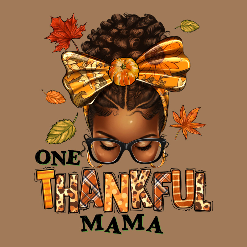 One Thankful Mama Afro Messy Bun Classic Tee by texasbilliewilder | Teevron
