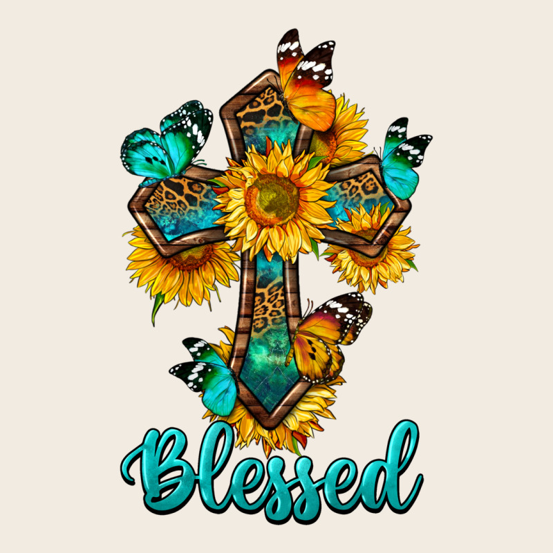 Cross With Butterfly Blessed Premium Sweatshirt by BundleAndBundleShop | Teevron
