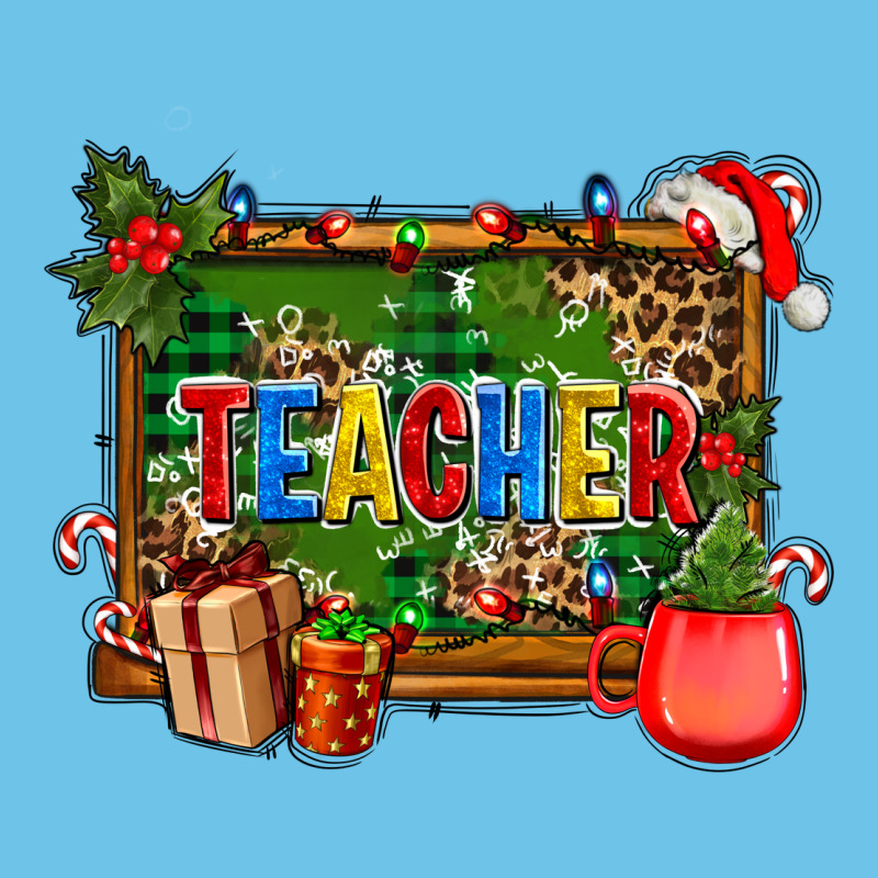 Christmas Teacher And Coffe Cup With Board Premium Sweatshirt by AdoDesignShop | Teevron