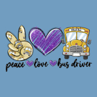 Peace Love Bus Driver Urban Heavy Tee | Teevron