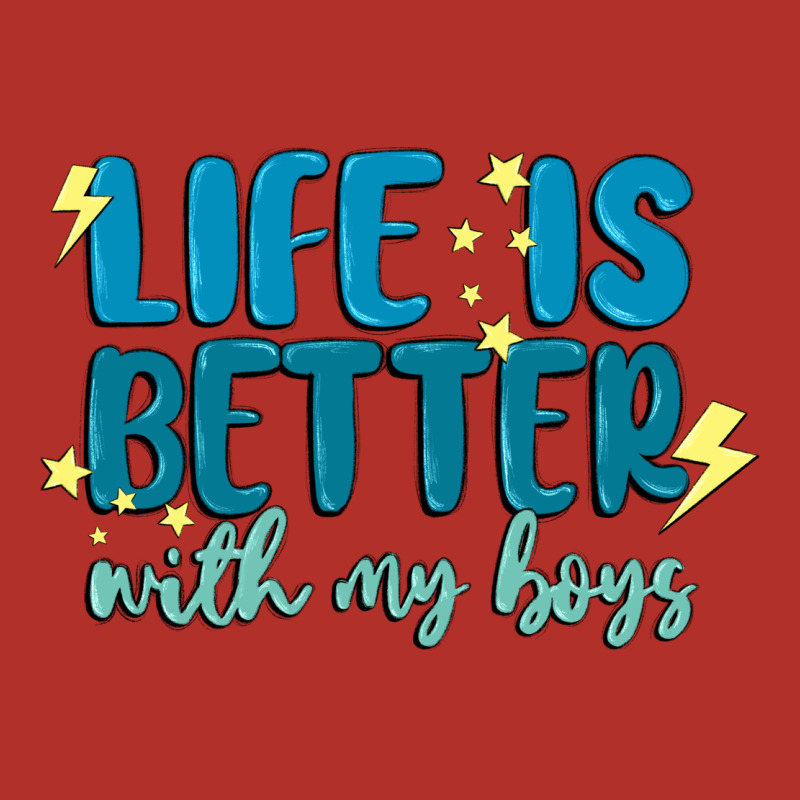 Life Is Better With My Boys Premium Hoodie by MaliasSmallBusiness | Teevron