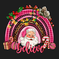 Pink Christmas Believe  Rainbow Heavyweight Hoodie | Teevron