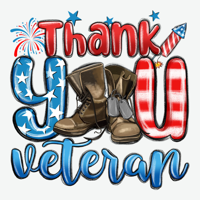 Thank You Veteran Urban Heavy Tee by MaliasSmallBusiness | Teevron