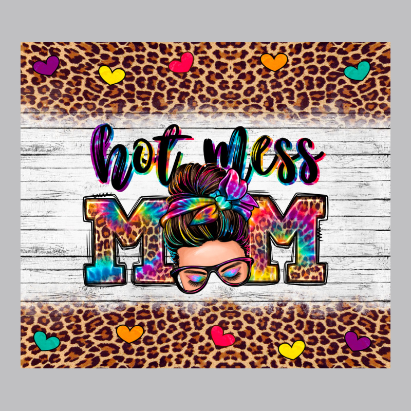Hot Mess Mom Long Sleeve Tee by Zillion Design Studio | Teevron