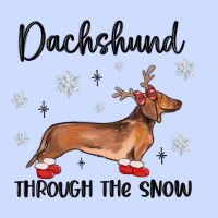 Dachshund Through The Snow Urban Heavy Tee | Teevron