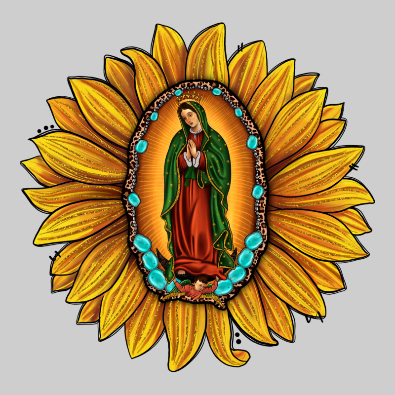 Our Lady Of Guadalupe Sunflower Premium Sweatshirt by JahusDesignShop | Teevron