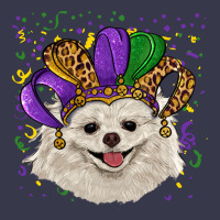 Mardi Gras Hat White Pomeranian Long Sleeve Tee | Teevron