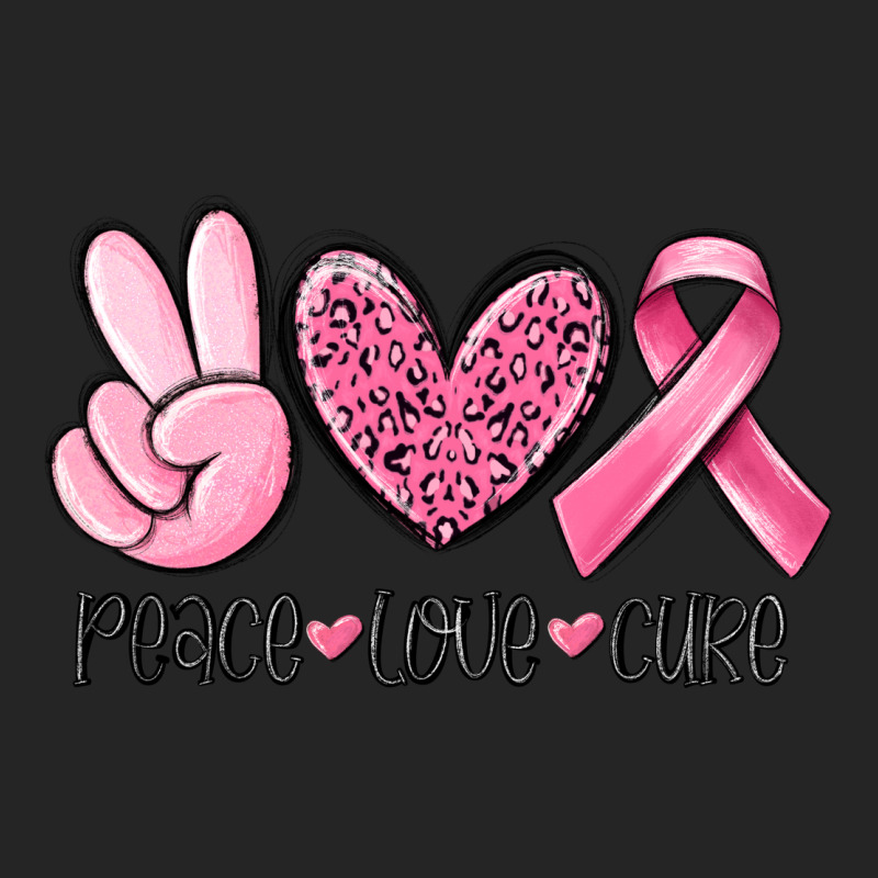 Peace Love Cure Breast Cancer Premium Hoodie by MaliasSmallBusiness | Teevron