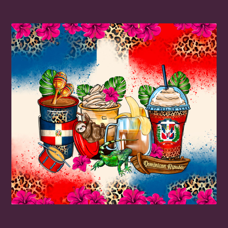 Dominican Republic Coffee Cups Long Sleeve Tee by Zillion Design Studio | Teevron