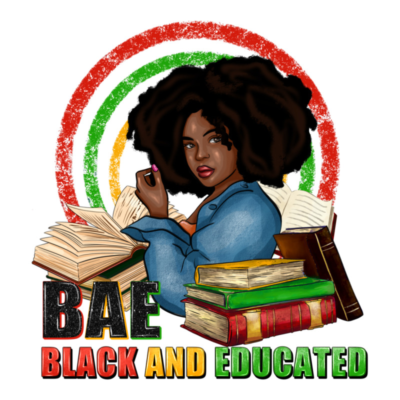 Bae Black And Educated Zipper Hoodie by Zillion Design Studio | Teevron
