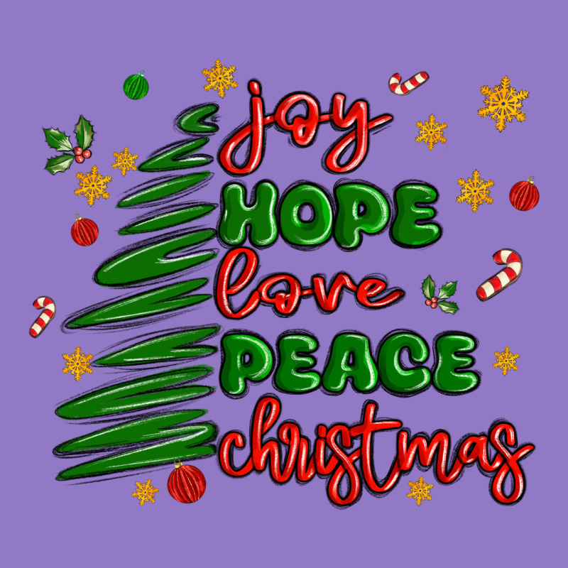 Joy Hope Love Peace Christmas Urban Hoodie by MaliasSmallBusiness | Teevron