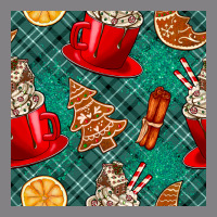 Christmas Hot Chocolate And Cookie Seamless Pattern Heavyweight Hoodie | Teevron