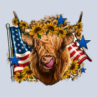 4th Of July Shaggy Cow Leopard Background Premium Sweatshirt | Teevron