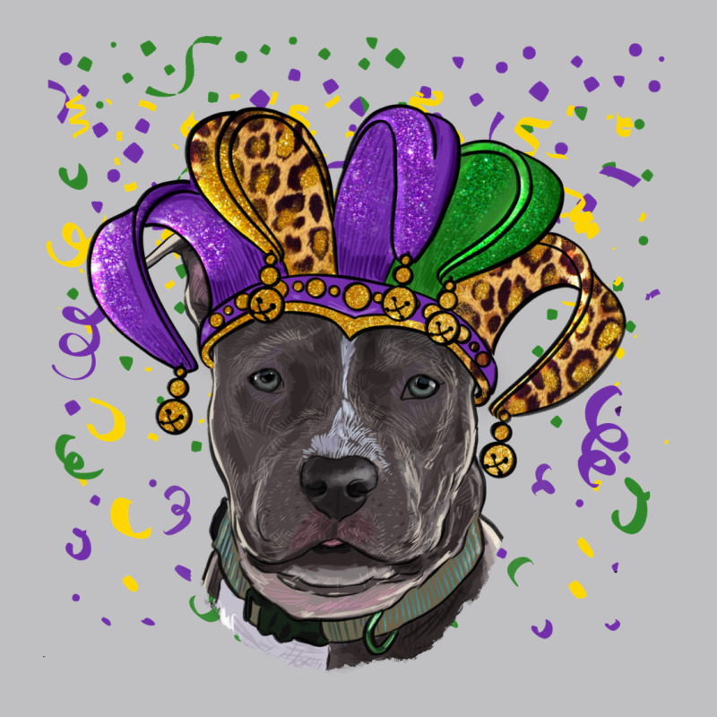 Mardi Gras Pitbull Long Sleeve Tee by RanaPortraitStore | Teevron