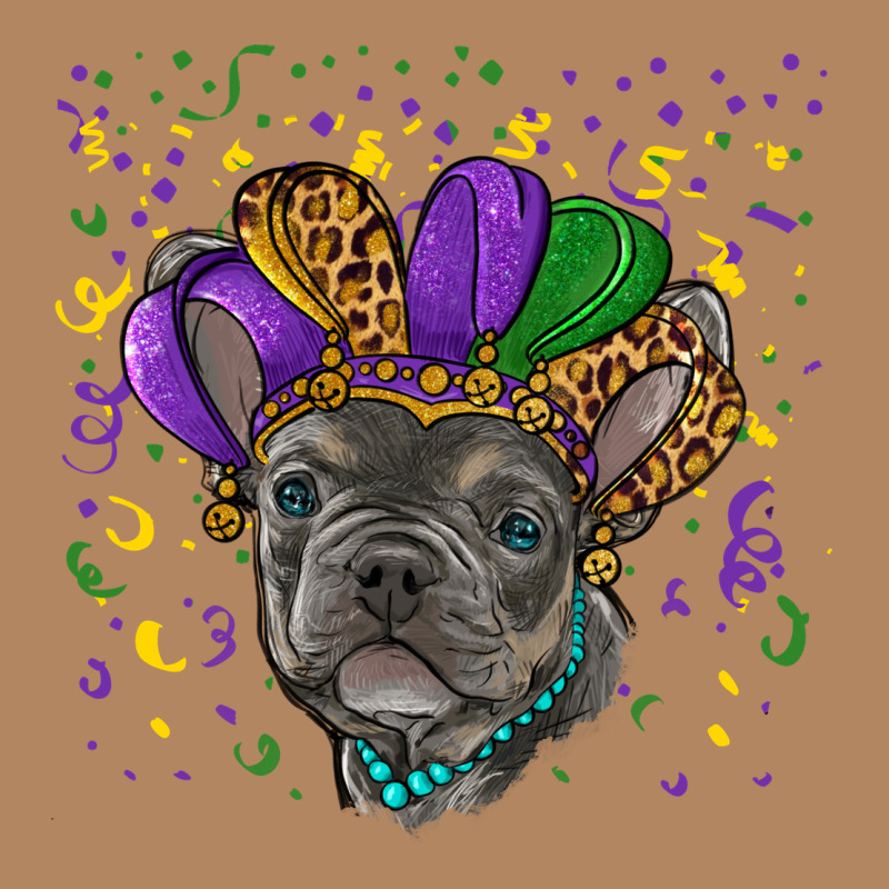Mardi Gras French Bulldog Long Sleeve Tee by RanaPortraitStore | Teevron