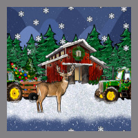 Christmas Town And Farm Tractor Seamless Pattern Heavyweight Hoodie | Teevron