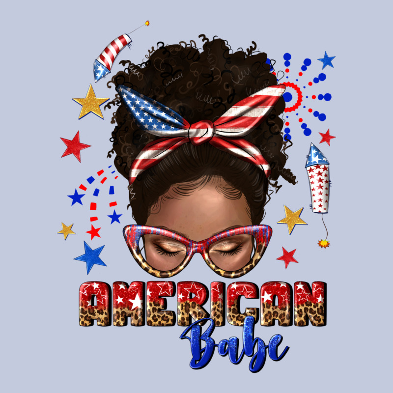 American Babe Afro Messy Bun Long Sleeve Tee by texasbilliewilder | Teevron