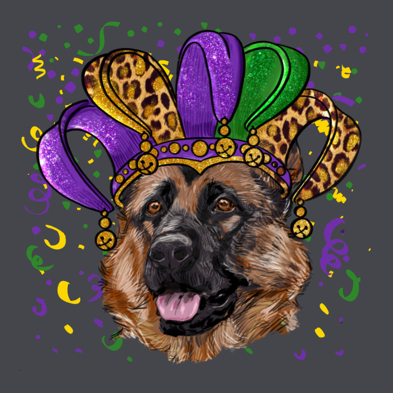 Mardi Gras Hat German Shepherd Long Sleeve Tee by RanaPortraitStore | Teevron