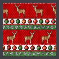 Christmas Deer And Ornaments Seamless Pattern Heavyweight Hoodie | Teevron