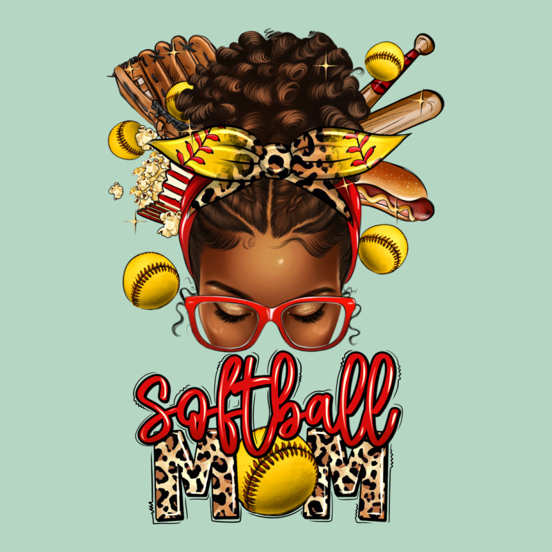 Softball Mom Afro Messy Bun Classic Tee by texasbilliewilder | Teevron