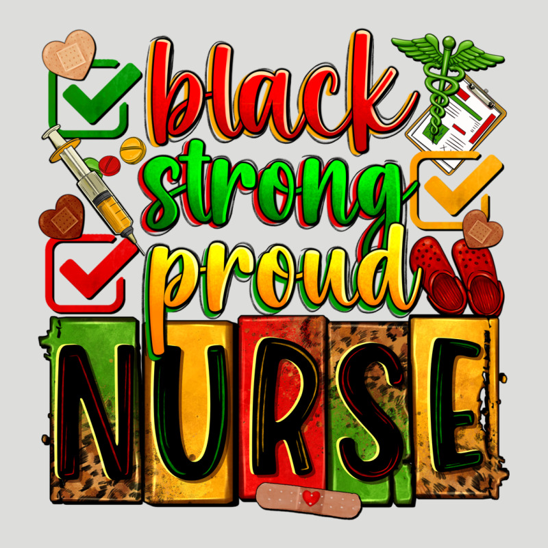 Black Strong Proud Nurse Juneteeenth Zipper Hoodie by Zillion Design Studio | Teevron