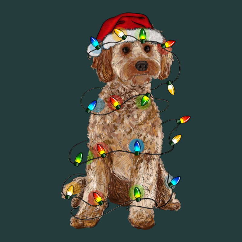 Cockapoo With Christmas Lights Classic Tee by RanaPortraitStore | Teevron