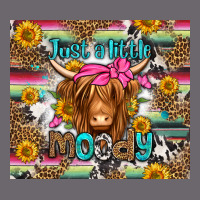Just A Little Moody Long Haired Cow Premium Sweatshirt | Teevron