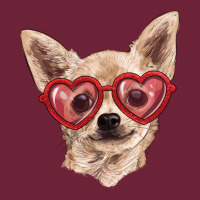 Chihuahua Dog With Love Glasses Long Sleeve Tee | Teevron
