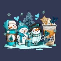 Winter Snowman Coffee Cups Heavyweight Hoodie | Teevron