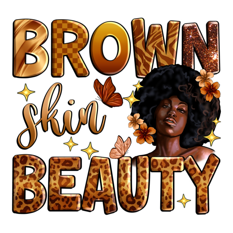Brown Skin Beauty Zipper Hoodie by Zillion Design Studio | Teevron