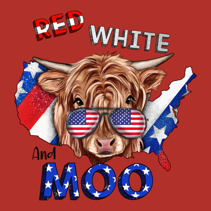 Red White And Moo Cow Premium Hoodie by RanaPortraitStore | Teevron
