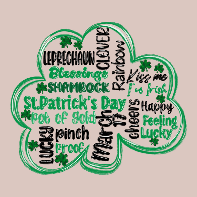 St Patricks Day Shamrock Typography Premium Hoodie by MaliasSmallBusiness | Teevron