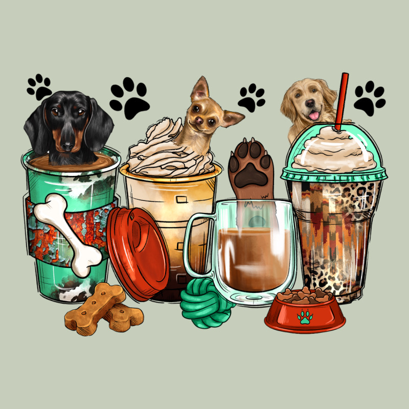 Dog Coffee Cups Classic Tee by Zillion Design Studio | Teevron