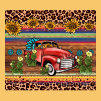 Truck Sunflower Leopard Vintage Hoodie | Teevron
