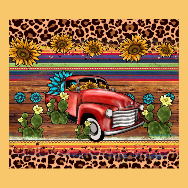 Truck Sunflower Leopard Vintage Hoodie by AdoDesignShop | Teevron
