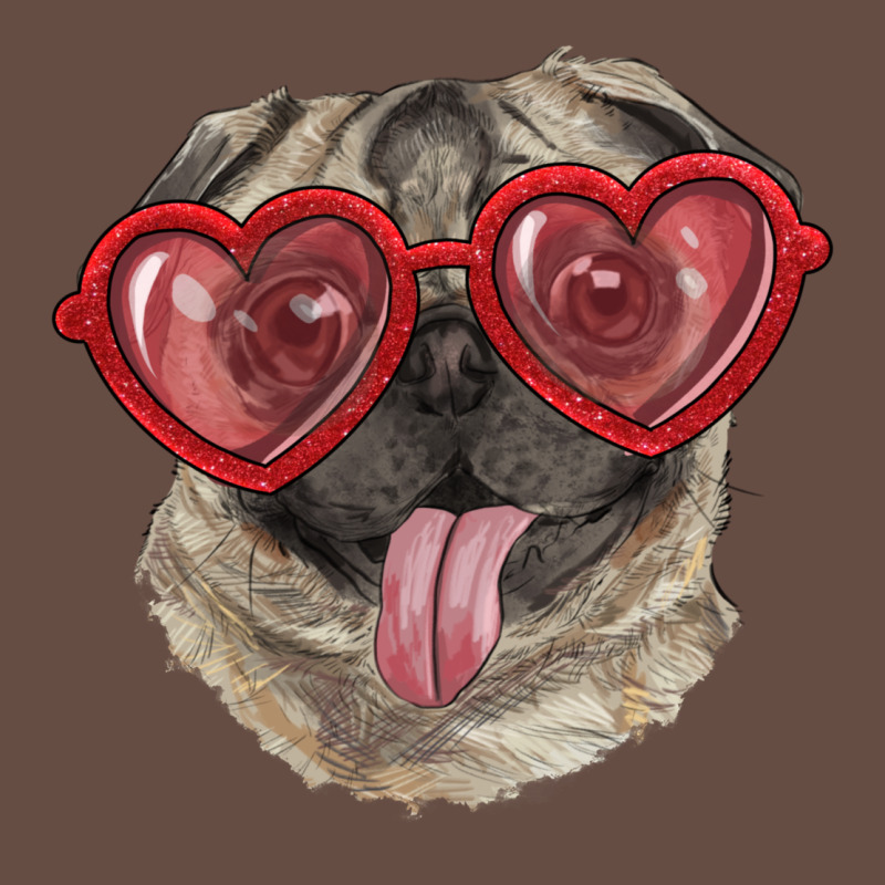 Pug With Love Glasses Long Sleeve Tee by RanaPortraitStore | Teevron