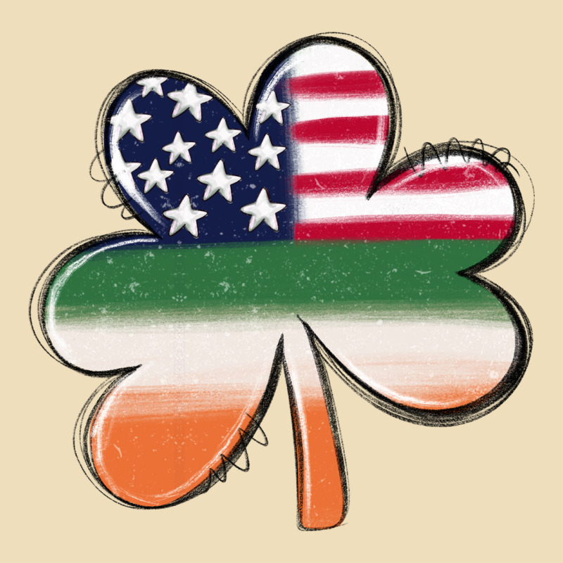 St Patricks Day Shamrock American Flag Premium Hoodie by MaliasSmallBusiness | Teevron
