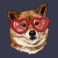 Shiba Inu With Love Glasses Long Sleeve Tee | Teevron